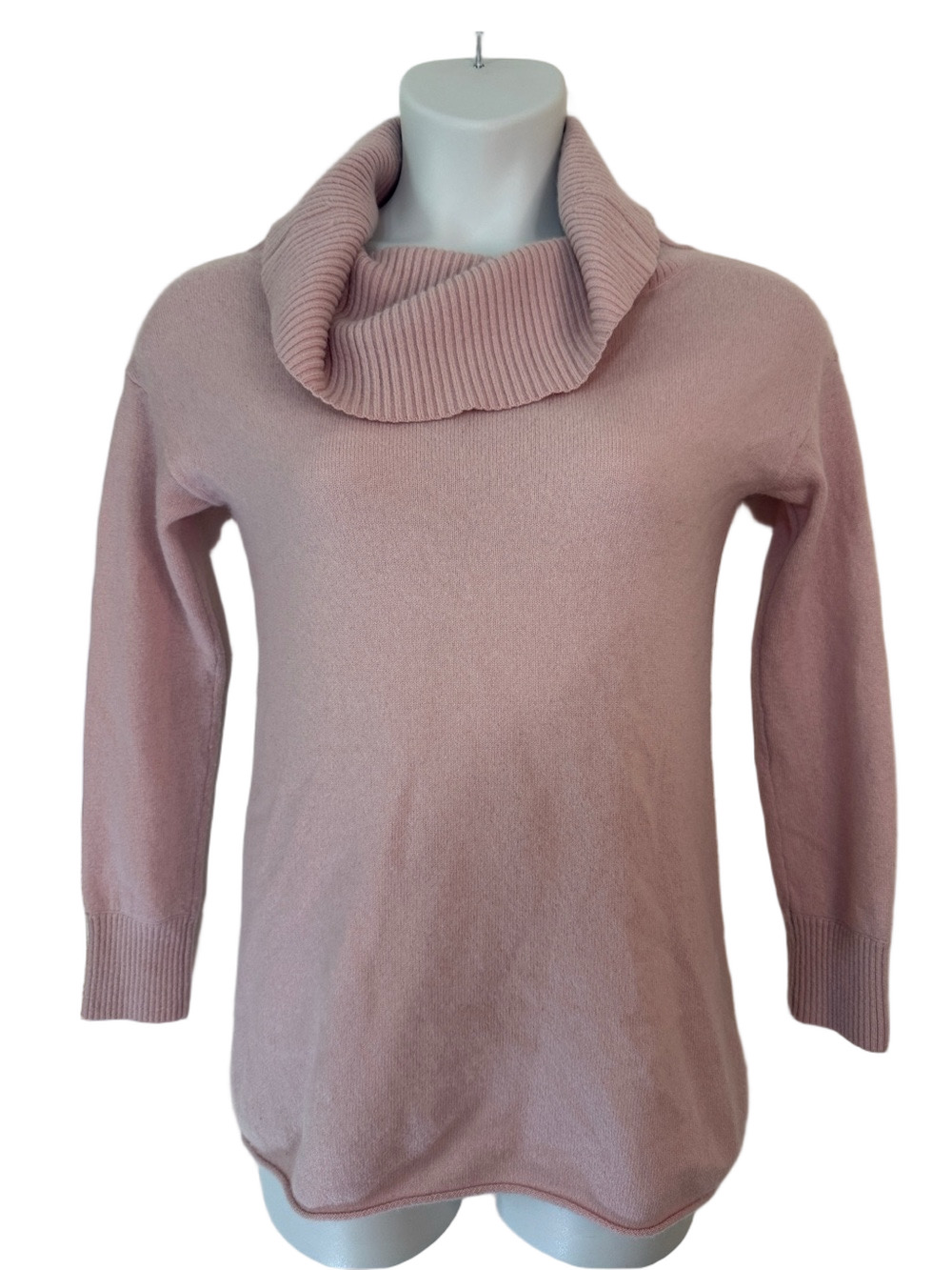 Maeve Blush Cowl-Neck Cashmere Sweater SKU1577